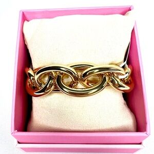 NWT House of Harlow 1960 Gold Chunky Stretch Bracelet